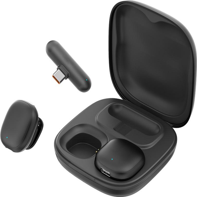 

Advanced AI Noise-Cancelling Wireless Lavalier Microphone for Live Streaming and Radio with Magnetic Mount чорний
