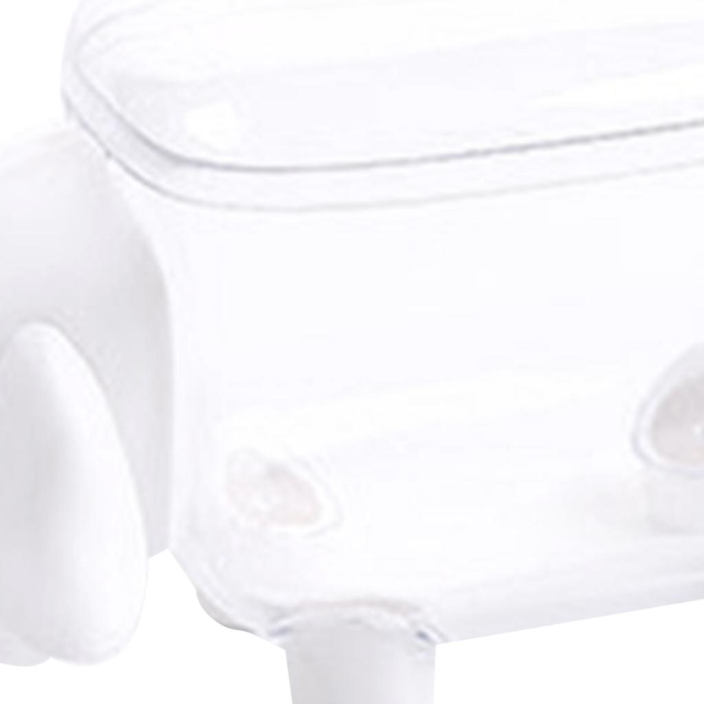 Cotton Swab Holder Sheep Design Transparent Toothpick Storage Box Container Home Decoration White