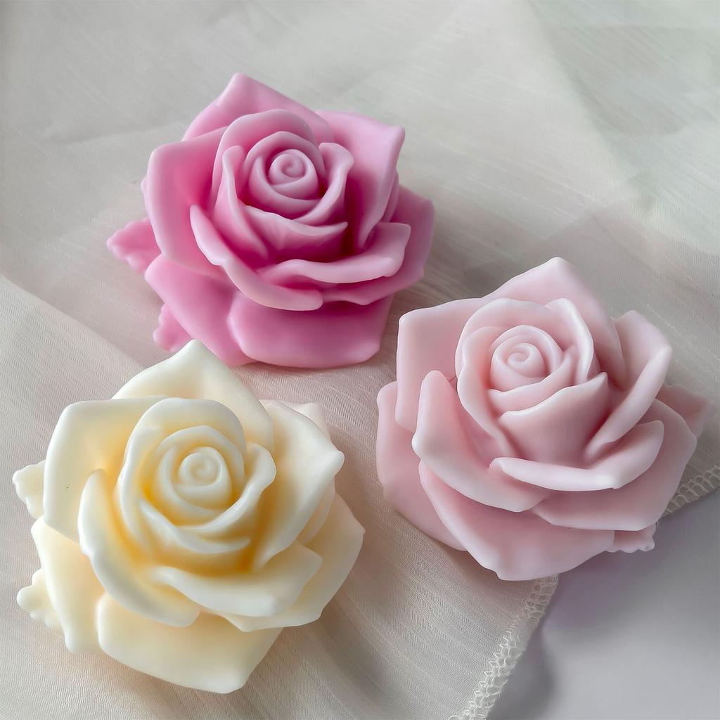 Rose Flower Silicone Candle Molds for Making Candle Soap Epoxy Resin Multipurpose Silicone Mould for Gypsum Decoration
