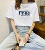 Women's Casual Short Sleeve T-Shirt Cute Cartoon Bear Print Loose Crew Neck Summer Basic Tee Top