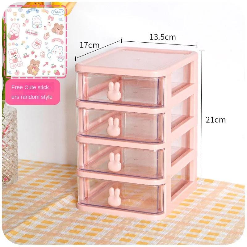 Plastic Hair Accessories Storage Box for Children, Desktop Organizer, Hair Clip, Jewelry, Head Rope, Rubber Band, Kids, Girl
