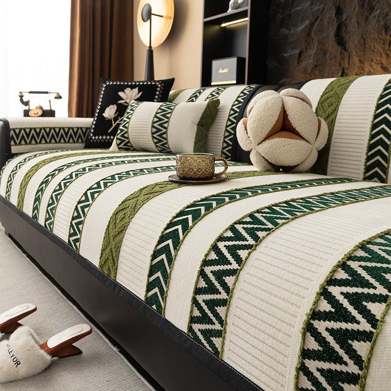 Nordic Minimalist Snow Wind Neil Cushions 3D Pattern Creative Sofa Mat Comfortable Skin Friendly Anti Slip Dustproof Couch Cover 70x70cm 1pcs