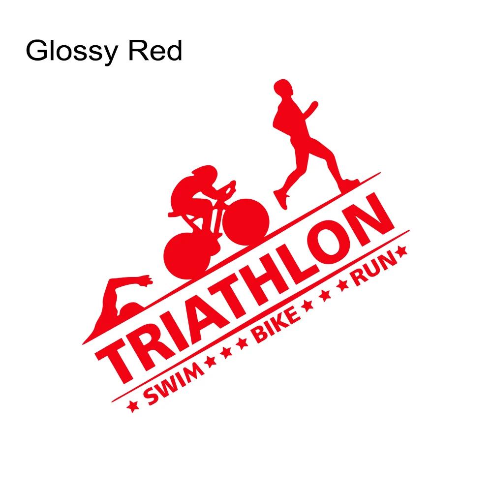 Autolepka Triathlon Plavání Kolo Běh Sportovec Sport Kufr Vinylová Samolepka Motocykly Auto DIY Vnější Dekorace Samolepka Příslušenství