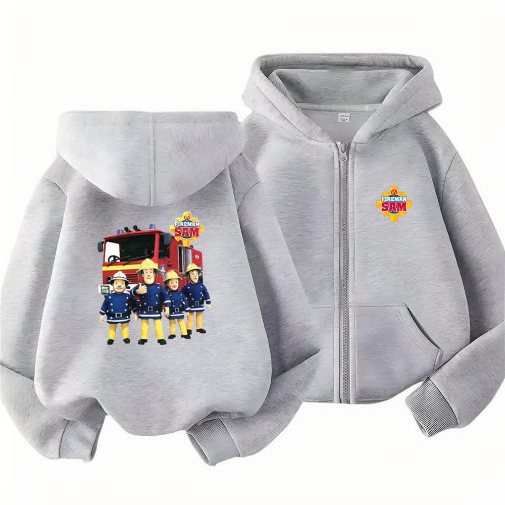 Kids Boy Girl Zip Hoodie Tops Casual Sweatshirt Boys Girls Letter Autumn Trendy Outerwear
