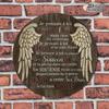 Vintage Heart Memorial Aluminum Sign 8x8 Inch Round Remembering You Plaque Living Room Wall Decor 2D Flat Gift