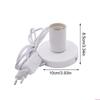 Standard E27 Table Lamp Holder with 1.8m Line Pendant Bulb Socket Replacement Metal Desktop Lamp Base Holder Enduring