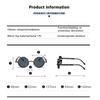 Gothic Steampunk Sunglasses Men Women Vintage Round Metal Frame Punk Style UV400 Sun Glasses Designer Brand