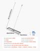 VEVOR Lawn Leveling Rake, Lawn Leveler with 83.9 in Handle, 48x10 in Ground Plate, Rust-Resistant Carbon Steel Soil Leveler, 2 Heights Adjustable