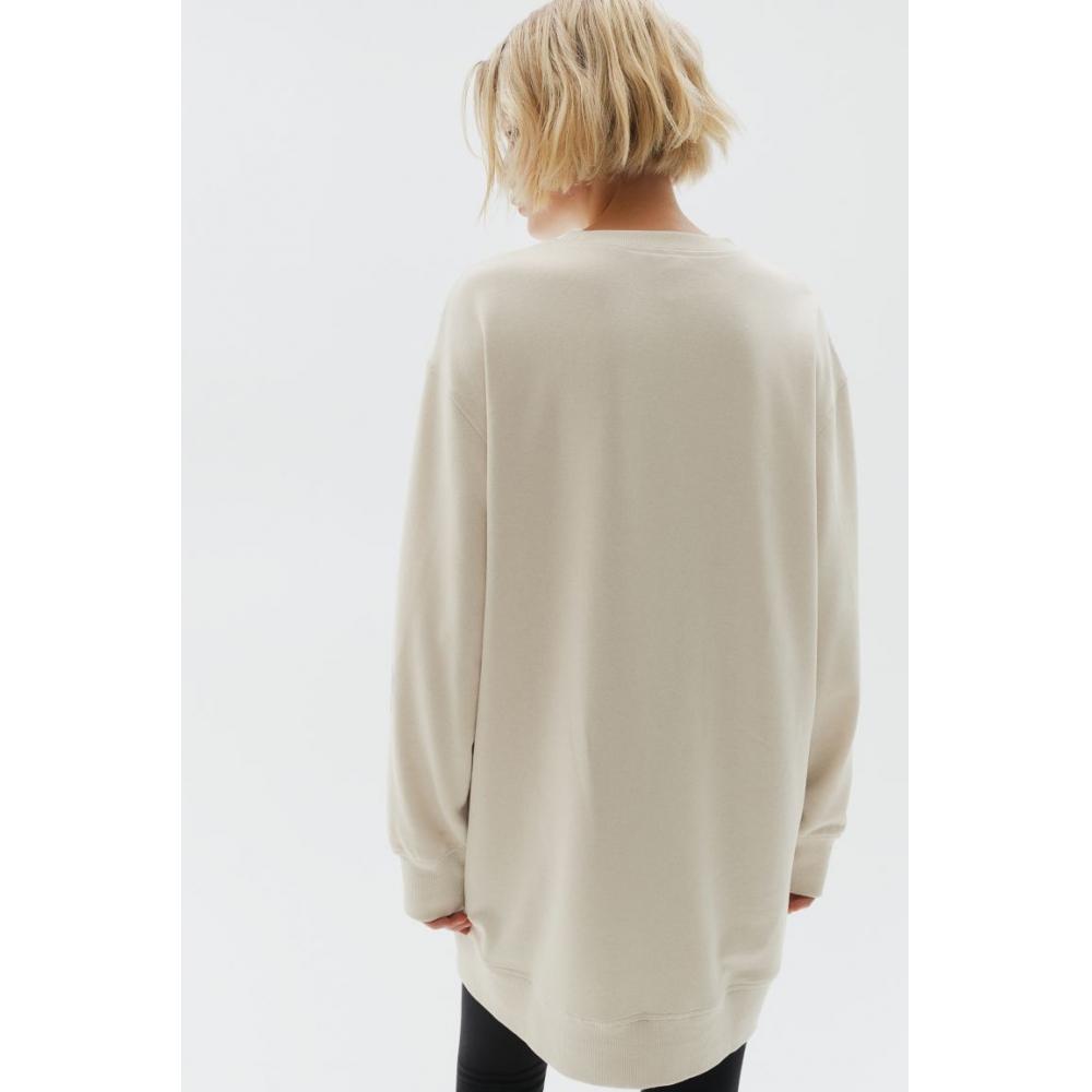 

Платье-свитшот HM светло-бежевого цвета