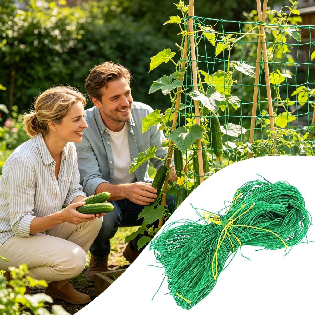 1.8x1.8/2.7/3.6m Plant Climbing Net Climbing Plant Support Mesh Garden Grow Netting For Flower Vegetable Cucumber Tomato Grape