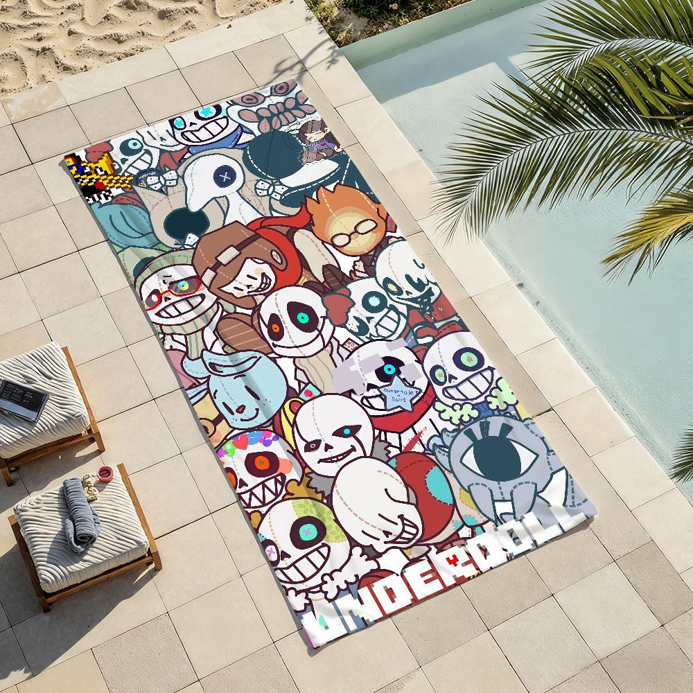 Adventure game U-undertale Towel Drying Bath Towel Applicable To Light Swimming Camping Yoga Beach Out