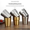 Korean Style Double Layer Insulated 304 Stainless Steel Cup for Water, Tea, Coffee, Beer, and Cold Drinks
