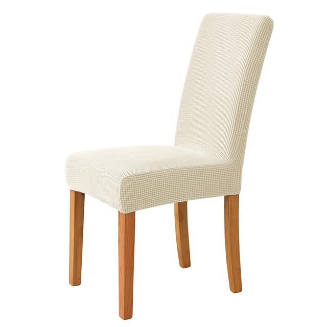 Velvet Fabric Chair Cover For Dining Space Wedding Occasion Hotel Banquet Soft &Comfortable Spandex Stretch Chair Covers Home Decorative Seat