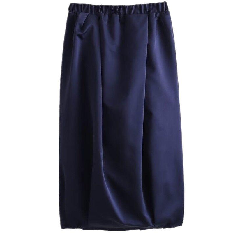 

Fashion Style Fall and Winter New Arrival Women s Clothing Stylish High Waist Fluffy Skirt Taffeta Skirt 8369754 401 Blue L