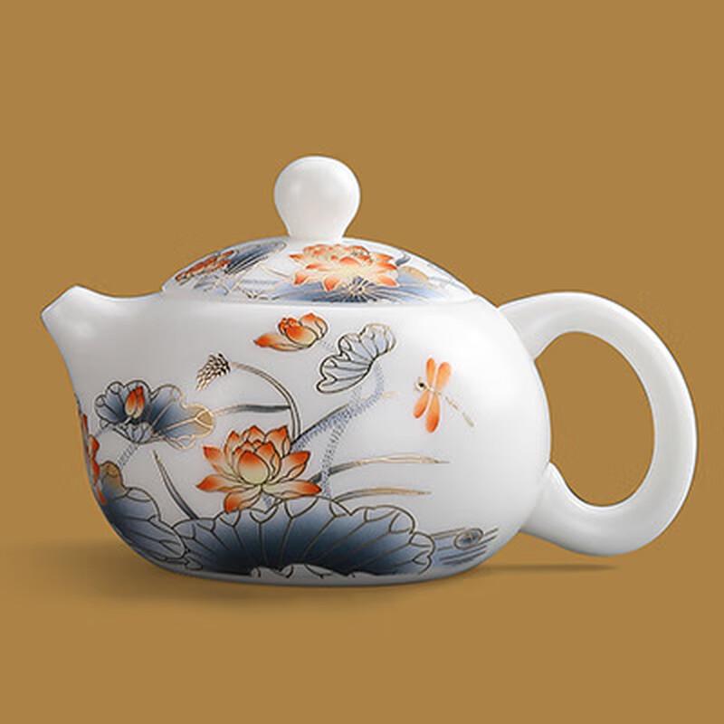 Chaxun Dehua White Porcelain Lotus Gaiwan