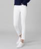 Jinmania Straight Fit Stretch Waist Denim Pants (White)