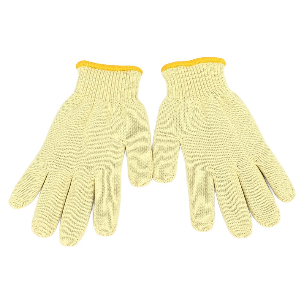 1 Pair Oven Mitts Double Layer Aramid Fiber 300 Celsius  High Temperature Resistant Knit Flexible Baking Gloves 24cm