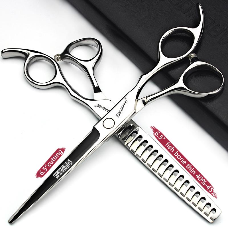 Professionelle Haarschere, spezielle flache Schere von Hair Gallery, Schere mit dünnen Zähnen, 6,5-Zoll-Haarscheren-Werkzeugset.