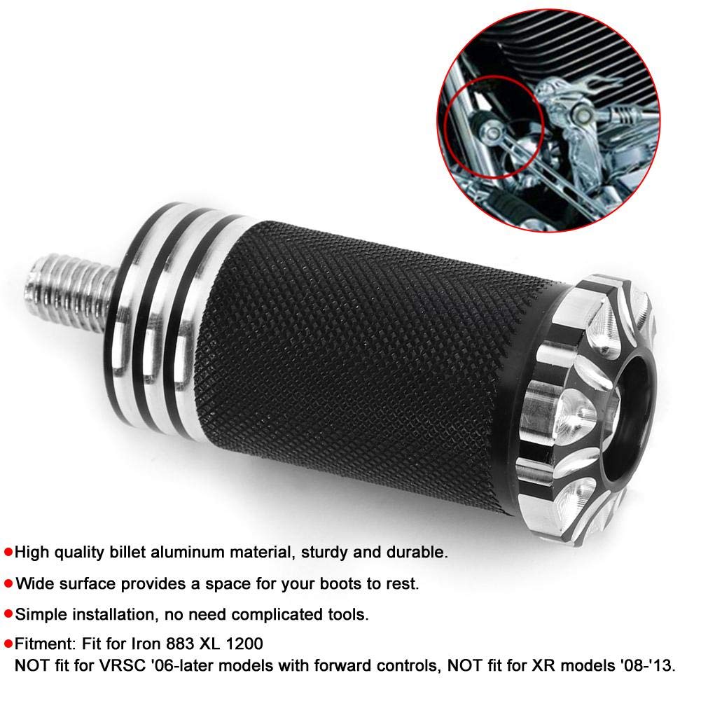 Motorcycle Motorcycle Shift Pegs Foot Gear Harley Shift Peg-Qiilu Motorcycle Shift Gear Lever Toe