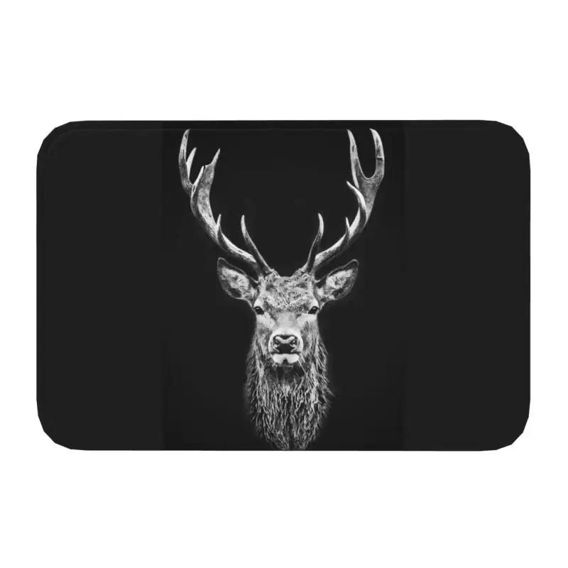 

Custom Deer Doormat Mat Anti-Slip Kitchen Bath Living Room Rug Carpet 40*60cm 40x60cm
