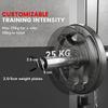 3-in-1 Smith Machine with Dual Cable Pulley System, Chest Press Station, 17-Level Squat Rack and Barbell Bar