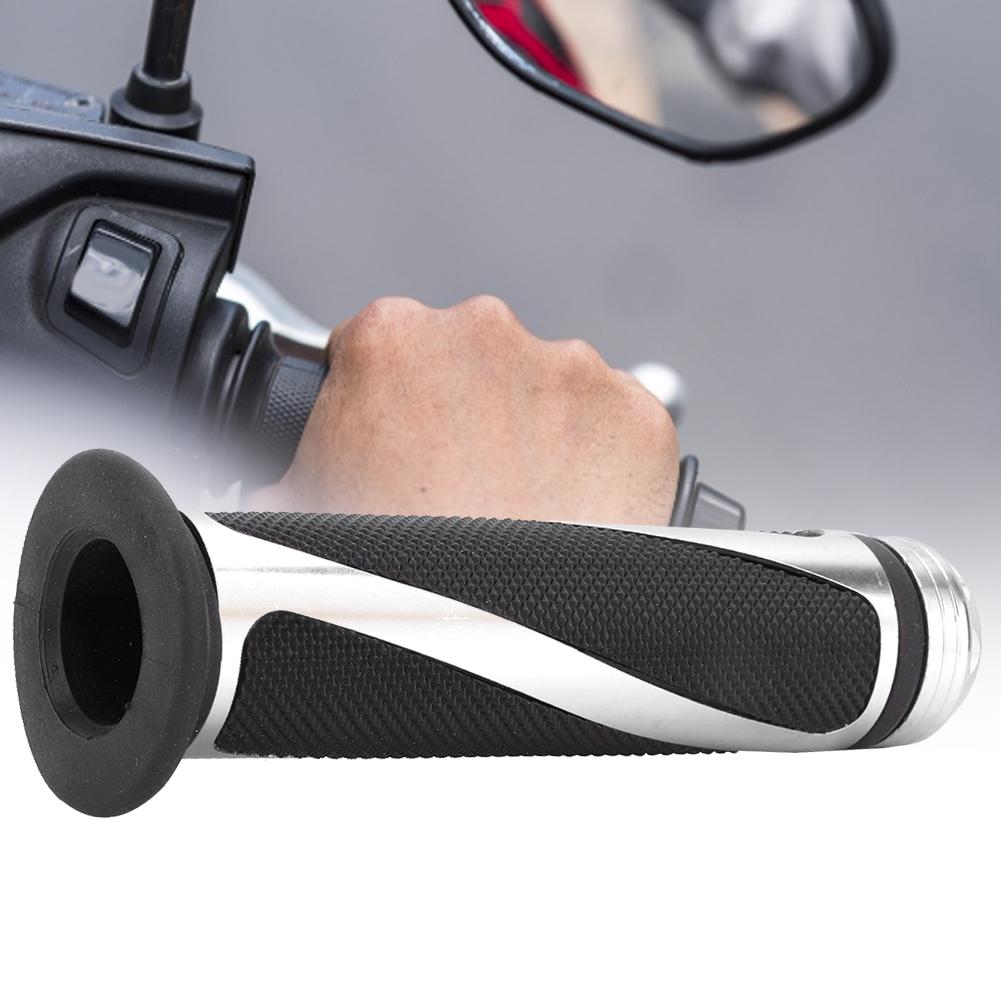 1 Pair Metal Motorcycle Throttle Handlebars Hand Grips Modification Accessory