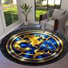 Club America Round Area Rug,Carpet Rug for Living Room Bedroom Sofa Playroom Decor,Non-slip Floor Mat