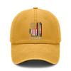 Patriotic Baseball Cap - 250Th Anniversary Commemorative "WE THE PEOPLE" Print Adjustable Vintage Washed Polyester Hat Unisex Outdoor Sports Daily