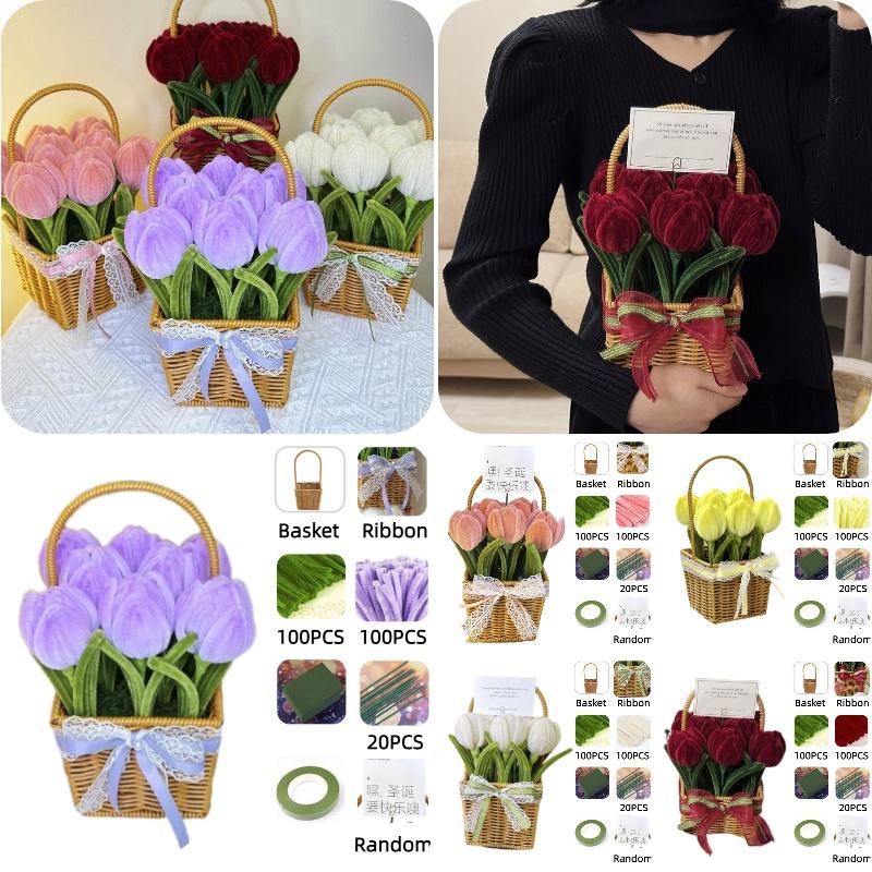 Marigold Tulip Material Pack With Basket For Cryptic Twisted Stick Hair Root Hair Strips