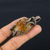 Baltic Amber Pendant, 999 Copper Wire Wrapped Gemstone Jewelry, Handmade Pendant For Mother Day
