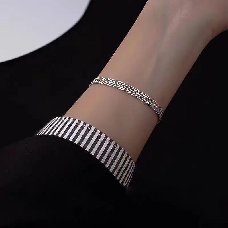 Shimmering Trendy Lace Bead Bracelet - Chic Hip-Hop Style for Women