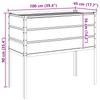 Planter Pastel Green 100 X 45 X 90 Cm Galvanized Steel