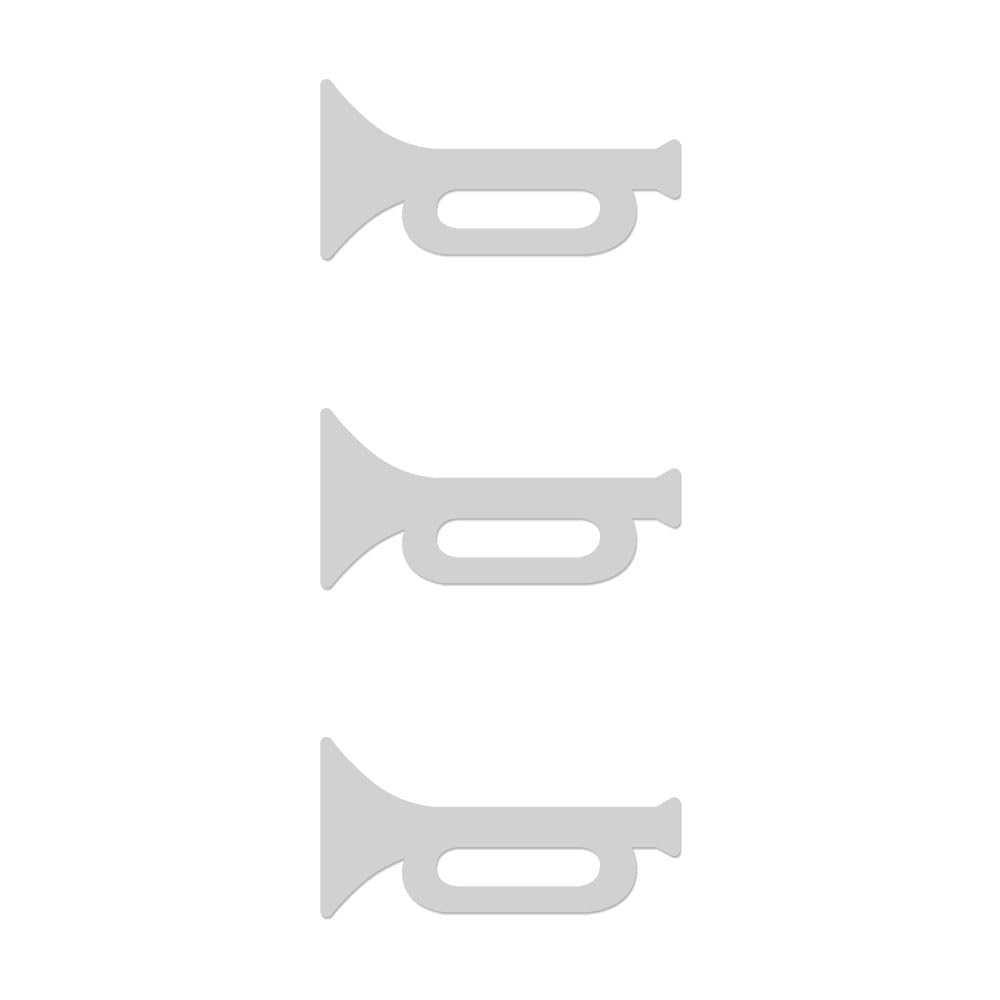 

Знак Горн Горн Горн Наклейка на руль Техосмотр Комплект из 3 штук (Серый 1)