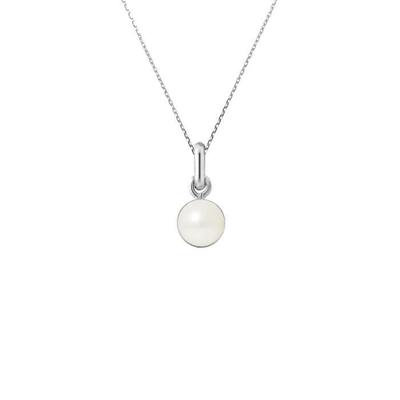 Necklace - - AAA+ Freshwater Cultured Pearl - 6-7 Mm - 925 Silver - Women
