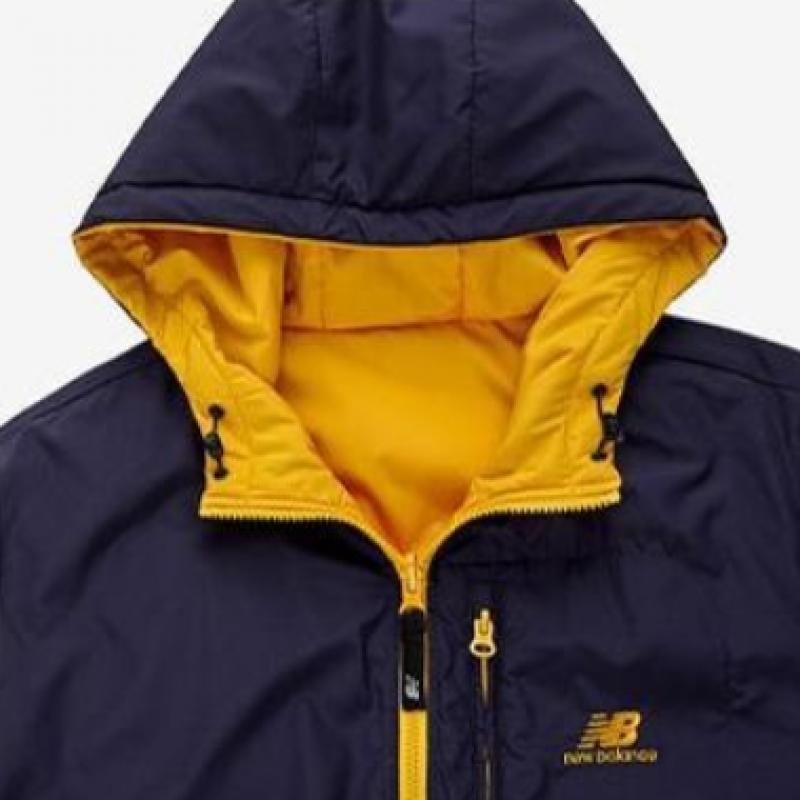 New Balance Unisex Reversible Duck Down Padded Jumper Yellow