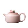 Pink Mud Xishi Teapot Kung Fu Tea Set Single Household Hand-pinched Flower Large Ceramic Girl Tea Single Pot