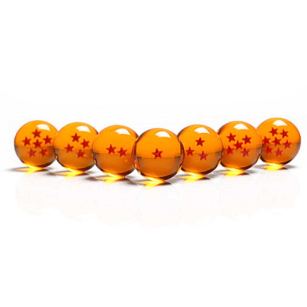 7PCS Dragon Balls Kristallkugeln Kristallglaskugeln Multifunktionale Sicherheit Anime Translucent Bälle
