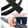 4M Black Car Front Rear Side Door Window Edge Sealed Strip Trim Weatherstrip