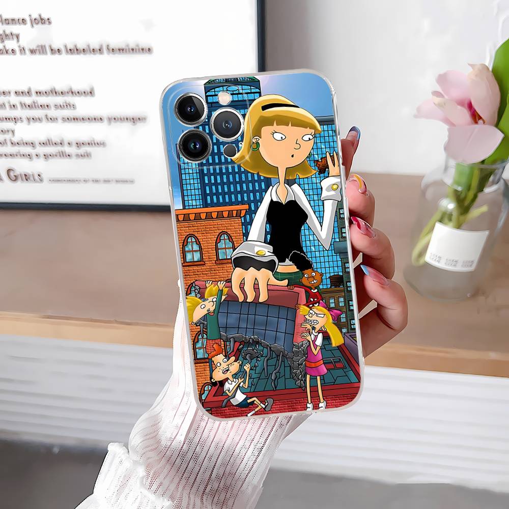 Hey A_Arnolds Cartoon For IPhone 17 16 16e 15 14 13 12 11 Pro Max Mini Plus Phone Case