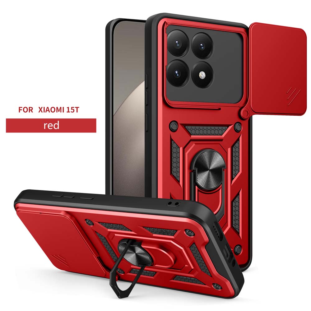 Shockproof Armor Case For Xiaomi Mi 15T 5G Car Holder Phone Cover for Mi 15T Camera Lens Protection Fundas