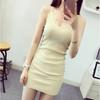 Women Cotton Knit Lace Summer Dress Long Tank Top Vest Casual Sexy Layering Outerwear
