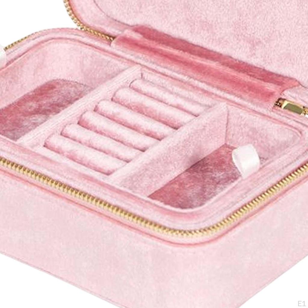 Organizer Box, Container Gift Portable Travel Case Display Er for Necklaces Earring Birthdays