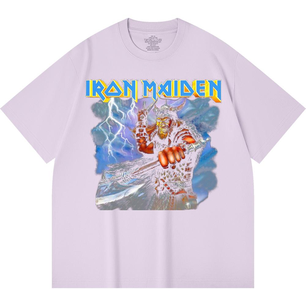 230 Gsm 100% Cotton Heavy Metal T-Shirt  Rock Band Popular Music Print Unisex Heavy Cotton T Shirt