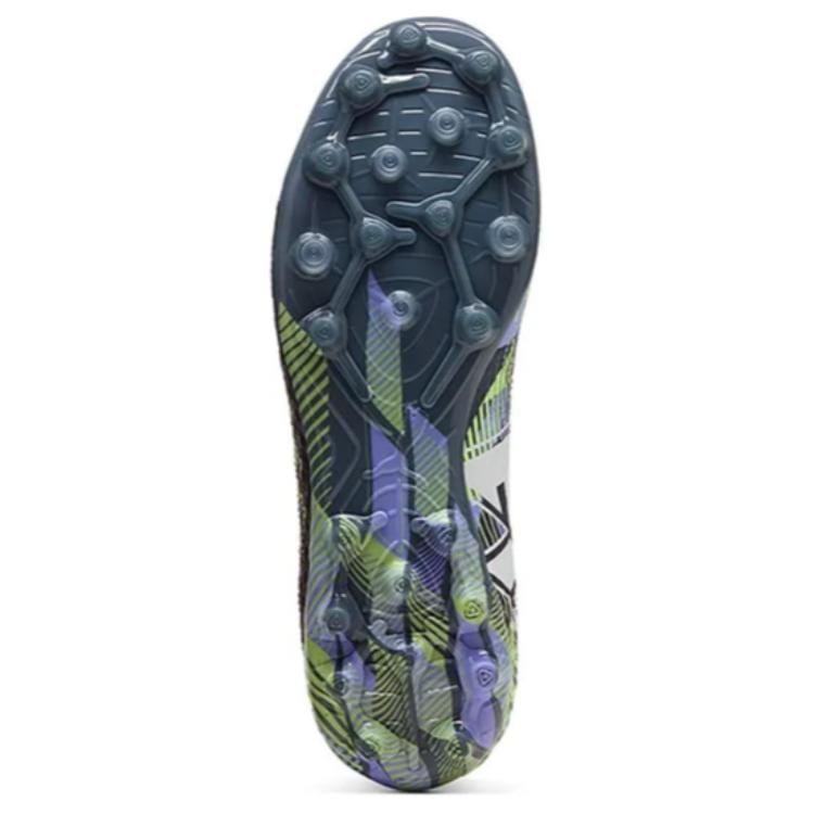 Puma FUTURE 7 ULTIMATE Comfortable Artificial Turf Abrasion Resistant Soccer Shoes Men's Blue Green 107922-03