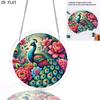 2D Flat, 1pc, 2D Flat Acrylic Suncatcher Window Hanging Decoration Featuring an Intricate Peacock and Floral Design. Suitable As a Birthday Gift for W