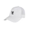 VARZAR 3D Monogram Side Mesh Overfit Ball Cap White