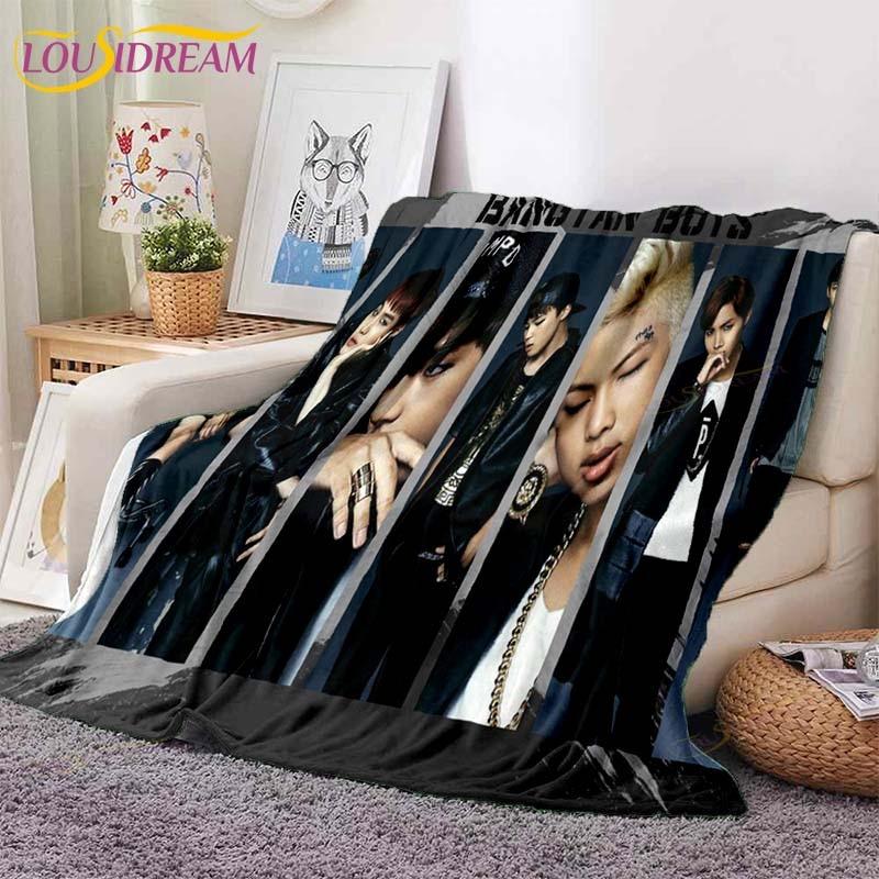 Newest Kpop Bangtan Boys Blanket Sofa Bed Blanket Super Soft Warm Blanket Cover Fleece Throw Blanket