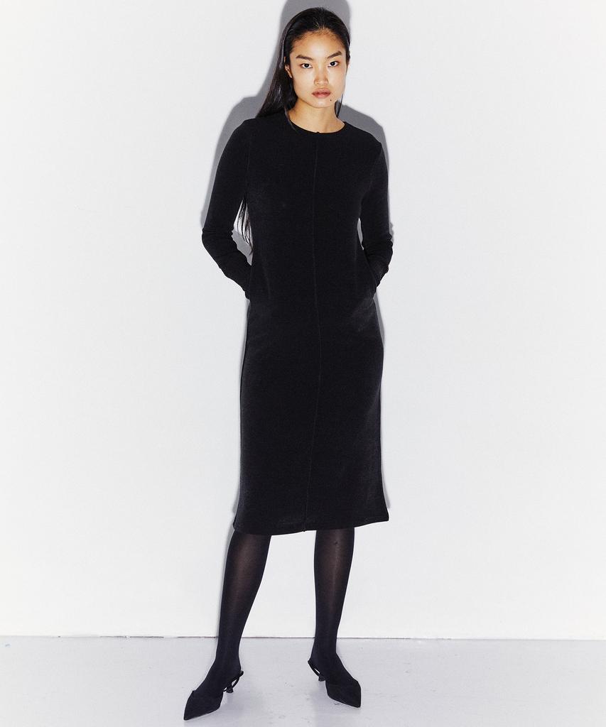 Kimdo Front Back Knit Dress Black