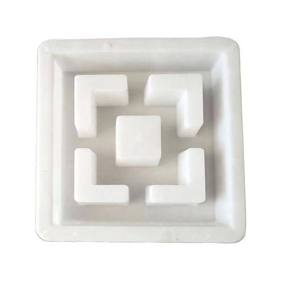 Garden Path Maker Mold Plastic Stepping Stones Mold, Reusable Concrete for Walkway Maker, Durable DIY Casting Pave Yard Patio Decor, Cement Furniture