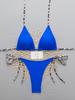 Bikini da Spiaggia da Donna con Stampa Leopardata Sexy 2026 Costume da Bagno con Laccetti al Collo e Perizoma Micro Set Bikini Costumi da Bagno Femminili per Donna da Indossare